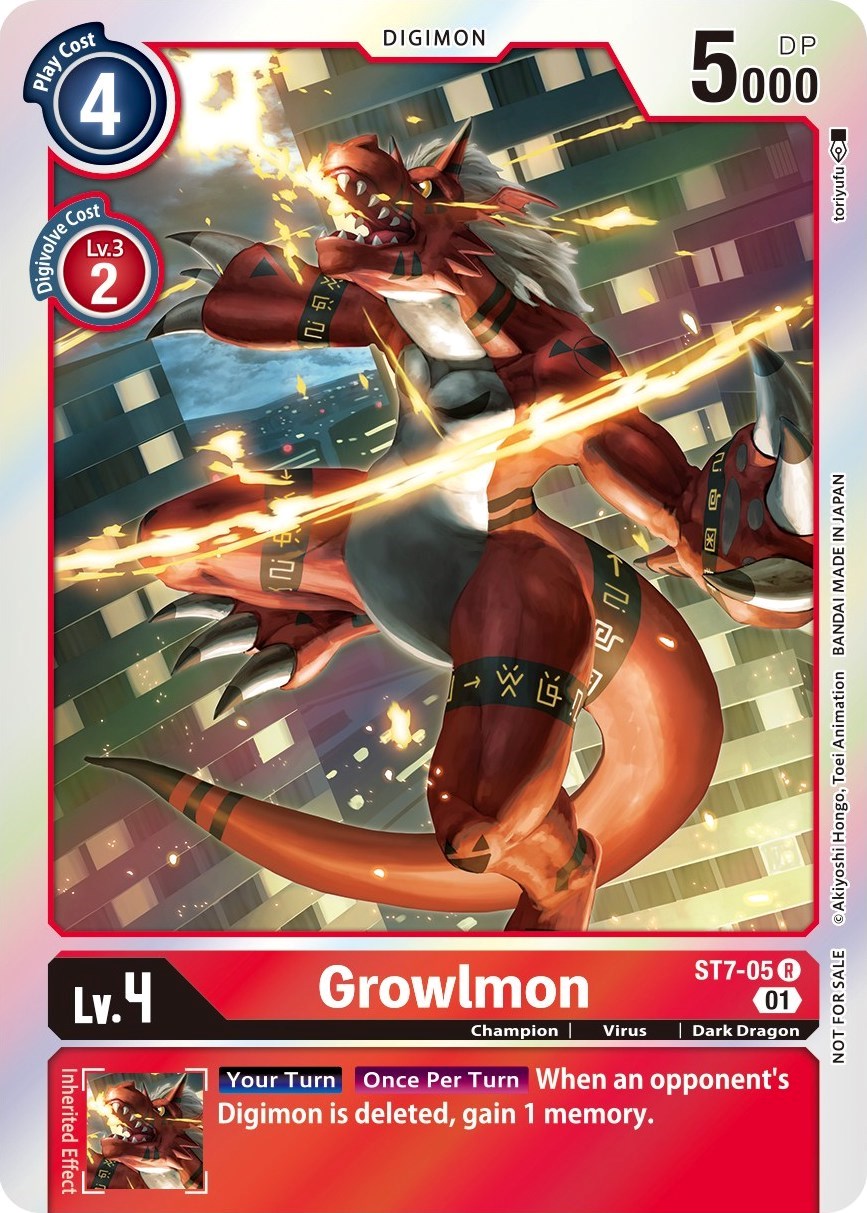 Growlmon [ST7-05] (Gen Con 2022) [Starter Deck: Gallantmon Promos] | Tables and Towers