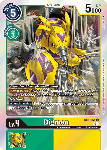 Digmon [BT8-051] [New Awakening] | Tables and Towers