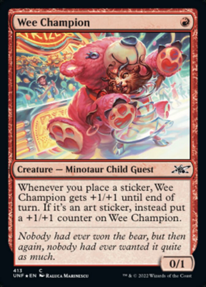 Wee Champion (Galaxy Foil) [Unfinity] | Tables and Towers