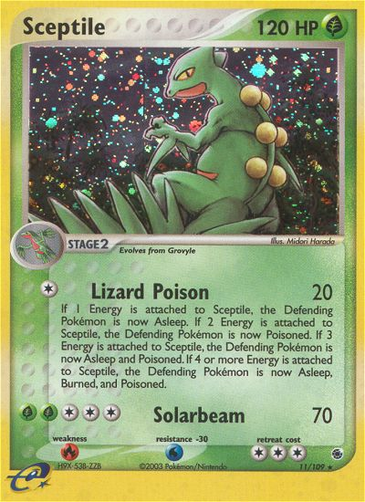 Sceptile (11/109) [EX: Ruby & Sapphire] | Tables and Towers