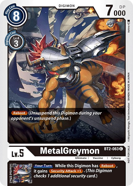 MetalGreymon [BT2-063] (Official Tournament Pack Vol.3) [Release Special Booster Promos] | Tables and Towers