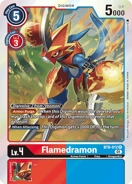 Flamedramon [BT8-012] [New Awakening] | Tables and Towers