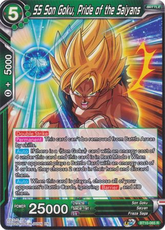 SS Son Goku, Pride of the Saiyans (BT10-065) [Rise of the Unison Warrior 2nd Edition] | Tables and Towers