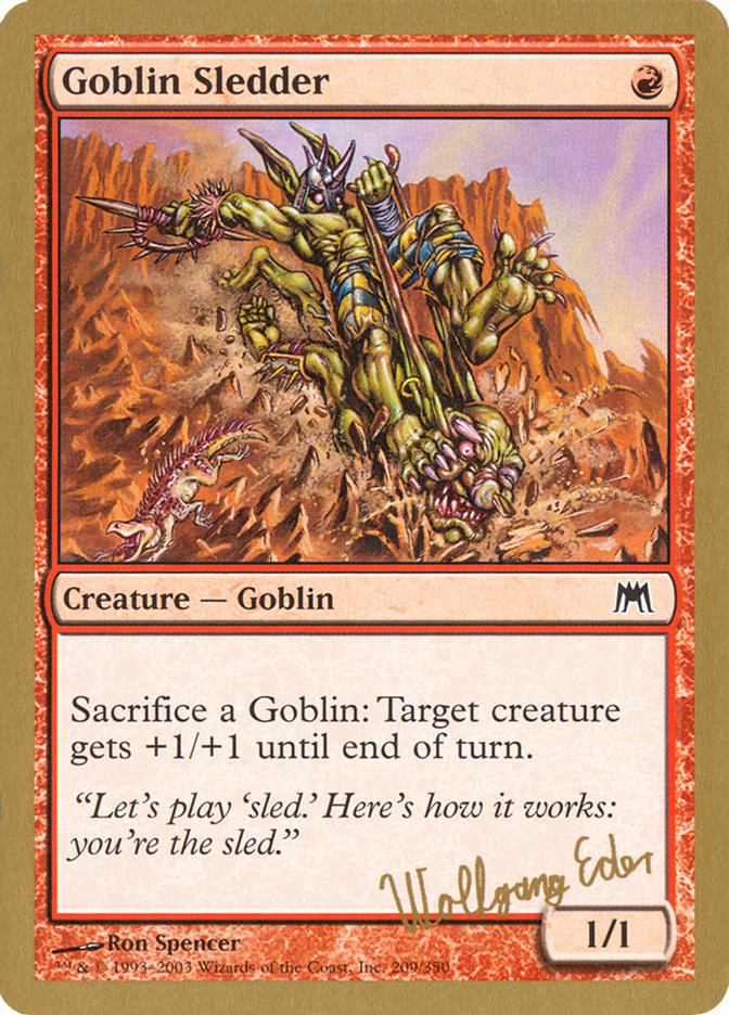 Goblin Sledder (Wolfgang Eder) [World Championship Decks 2003] | Tables and Towers