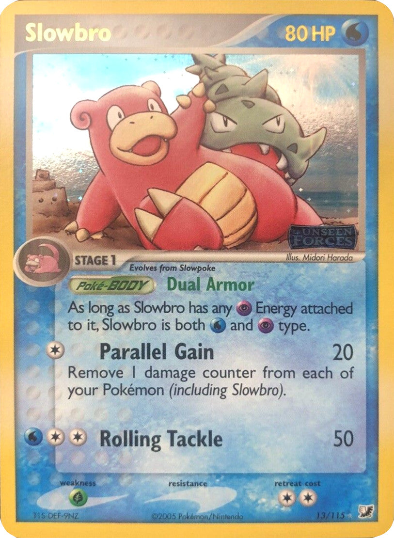 Slowbro (13/115) (Stamped) [EX: Unseen Forces] | Tables and Towers