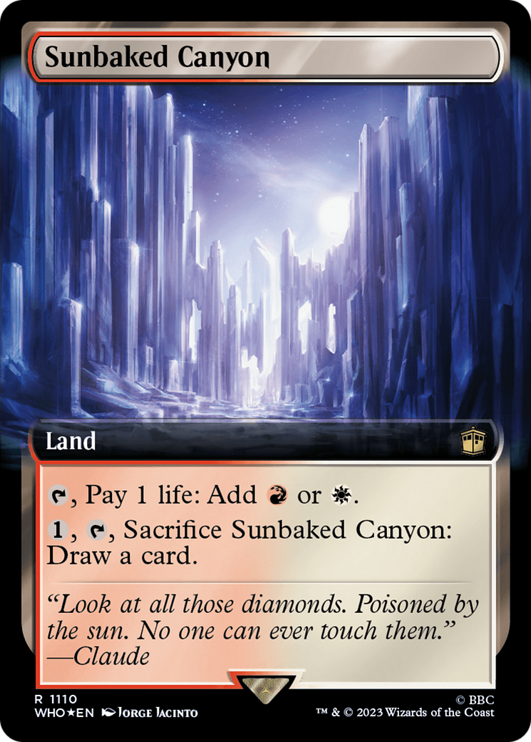 Sunbaked Canyon (Extended Art) (Surge Foil) [Doctor Who] | Tables and Towers