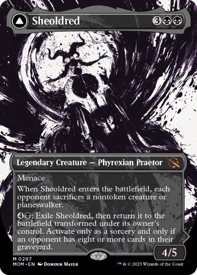 Sheoldred // The True Scriptures (Showcase Planar Booster Fun) [March of the Machine] | Tables and Towers