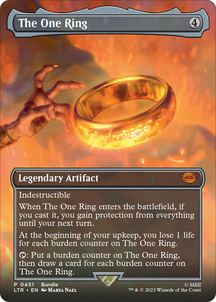 The One Ring (Borderless Alternate Art) [The Lord of the Rings: Tales of Middle-Earth] | Tables and Towers