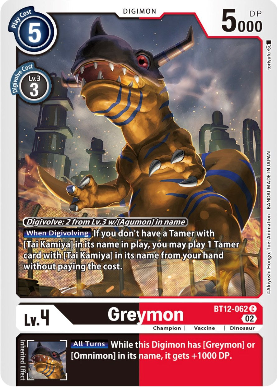 Greymon [BT12-062] [Across Time] | Tables and Towers