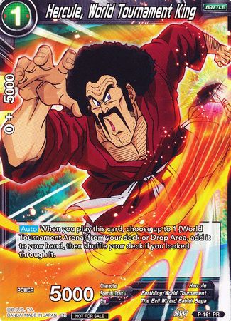 Hercule, World Tournament King (Power Booster) (P-161) [Promotion Cards] | Tables and Towers