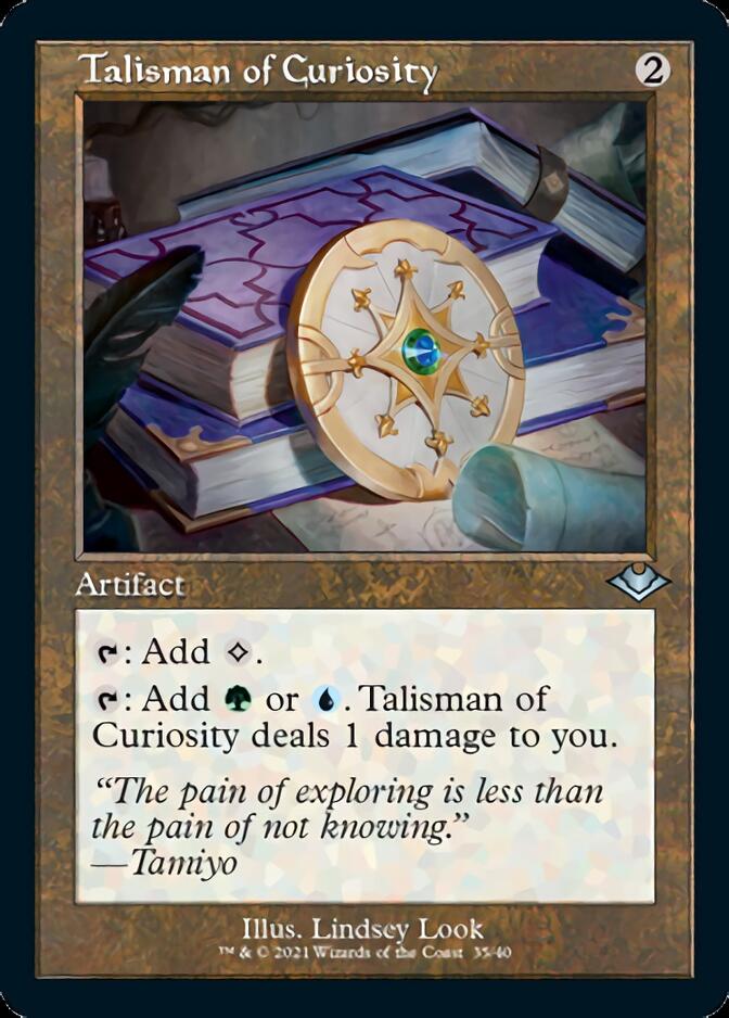 Talisman of Curiosity (Retro Foil Etched) [Modern Horizons] | Tables and Towers