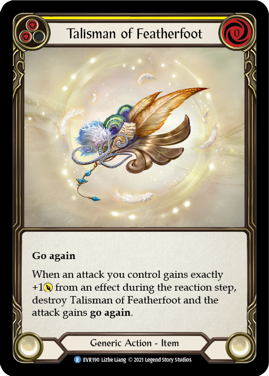 Talisman of Featherfoot [EVR190] (Everfest)  1st Edition Cold Foil | Tables and Towers