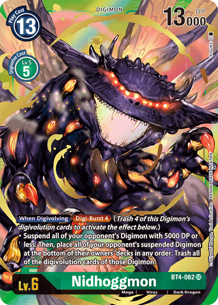 Nidhoggmon [BT4-062] (Alternate Art) [Great Legend] | Tables and Towers