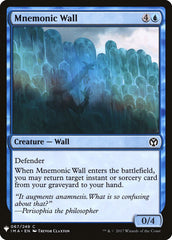 Mnemonic Wall [Mystery Booster] | Tables and Towers