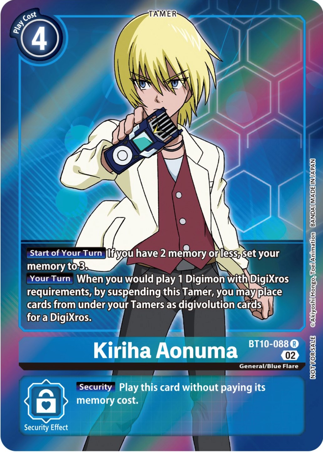 Kiriha Aonuma [BT10-088] (Box Topper) [Xros Encounter] | Tables and Towers