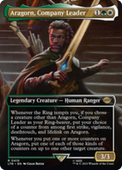 Aragorn, Company Leader (Borderless Alternate Art) [The Lord of the Rings: Tales of Middle-Earth] | Tables and Towers