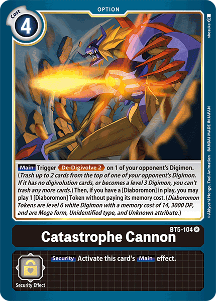 Catastrophe Cannon [BT5-104] [Battle of Omni] | Tables and Towers