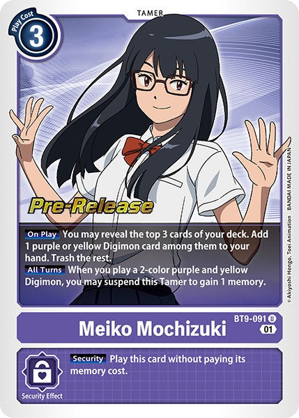 Meiko Mochizuki [BT9-091] [X Record Pre-Release Promos] | Tables and Towers