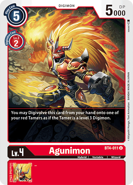 Agunimon [BT4-011] [Great Legend] | Tables and Towers