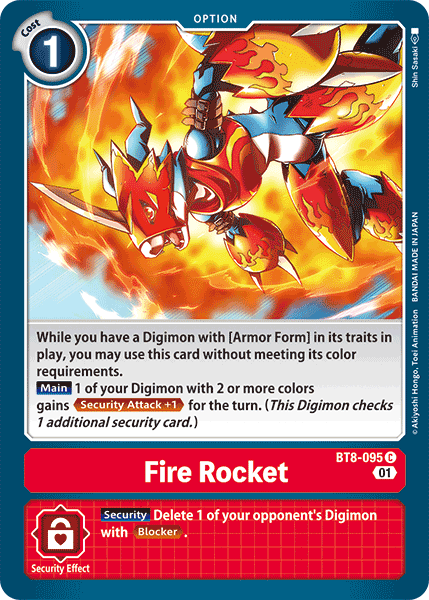 Fire Rocket [BT8-095] [New Awakening] | Tables and Towers