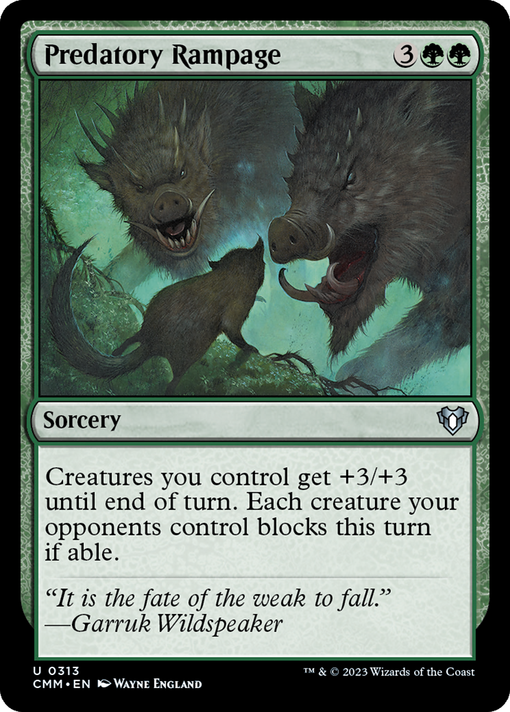 Predatory Rampage [Commander Masters] | Tables and Towers