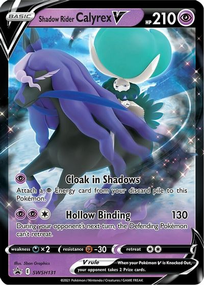 Shadow Rider Calyrex V (SWSH131) (Jumbo Card) [Sword & Shield: Black Star Promos] | Tables and Towers