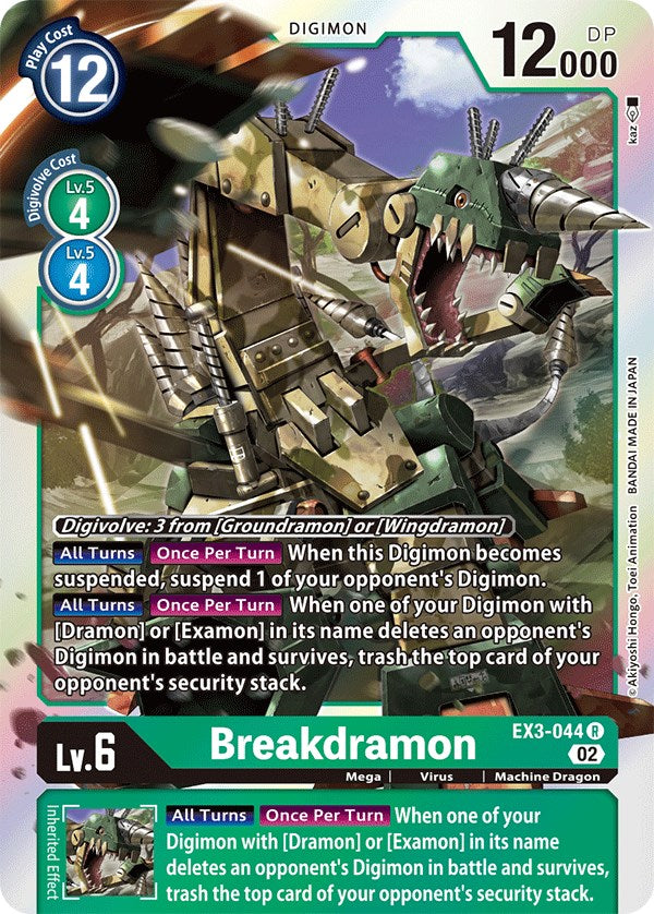 Breakdramon [EX3-044] [Draconic Roar] | Tables and Towers