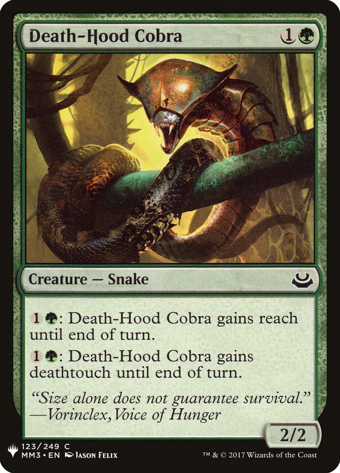 Death-Hood Cobra [Mystery Booster] | Tables and Towers