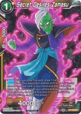 Secret Desires Zamasu (Shop Tournament: Assault of Saiyans) (P-129) [Promotion Cards] | Tables and Towers