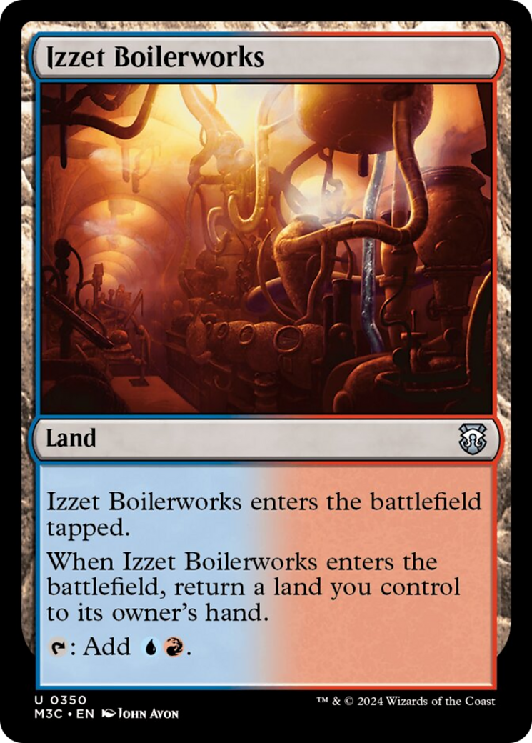 Izzet Boilerworks (Ripple Foil) [Modern Horizons 3 Commander] | Tables and Towers