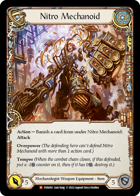 Construct Nitro Mechanoid // Nitro Mechanoid [DYN092] (Dynasty)  Cold Foil | Tables and Towers