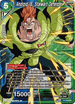 Android 16, Stalwart Defender (Winner Stamped) (P-310_PR) [Tournament Promotion Cards] | Tables and Towers