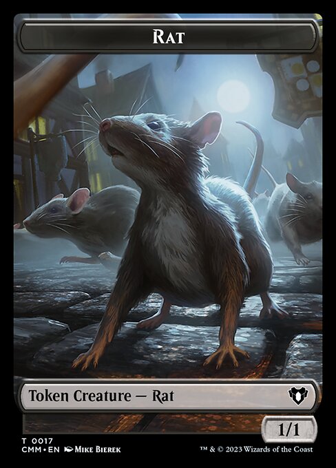 City's Blessing // Rat Double-Sided Token [Commander Masters Tokens] | Tables and Towers