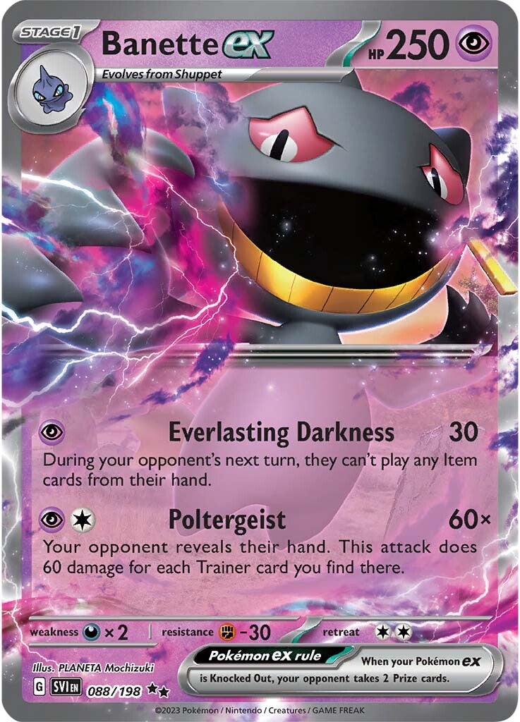 Banette ex (088/198) [Scarlet & Violet: Base Set] | Tables and Towers