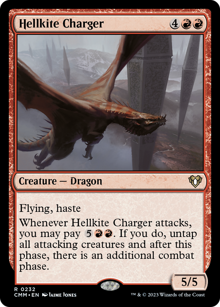 Hellkite Charger (Foil Etched) [Commander Masters] | Tables and Towers