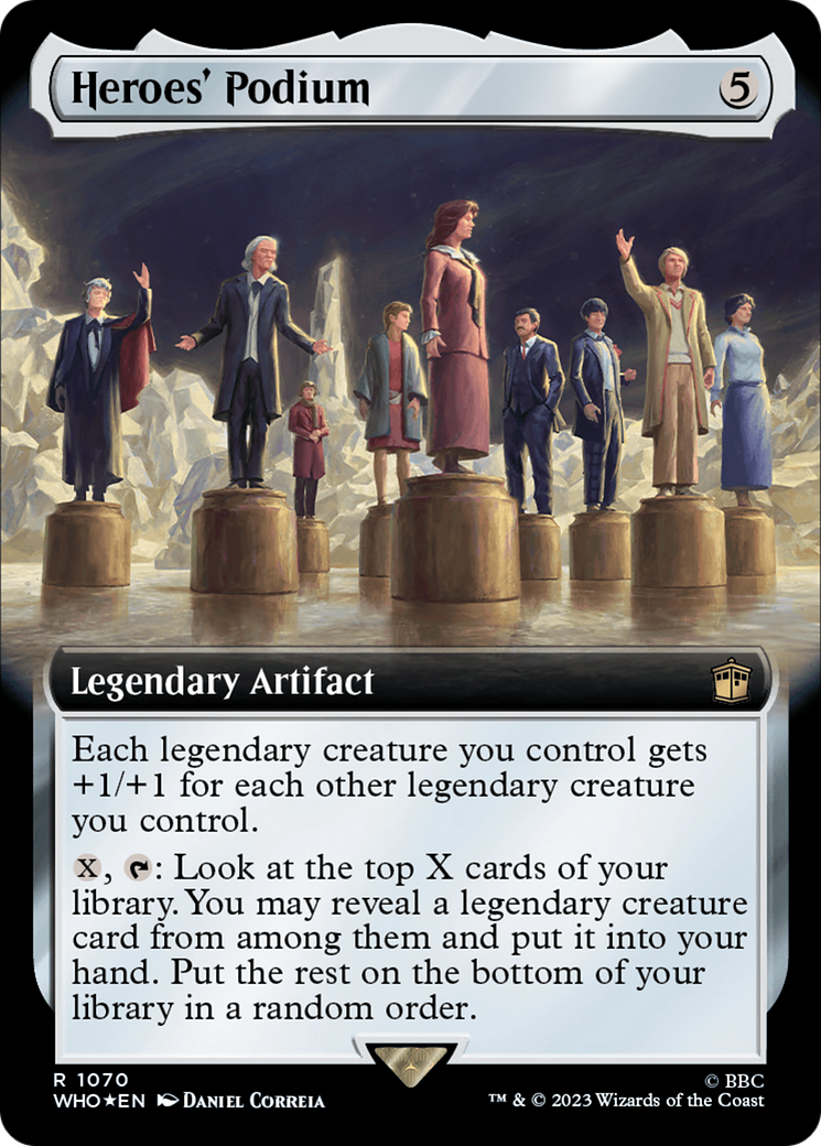 Heroes' Podium (Extended Art) (Surge Foil) [Doctor Who] | Tables and Towers