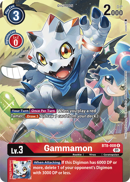 Gammamon [BT8-008] (Alternate Art) [New Awakening] | Tables and Towers