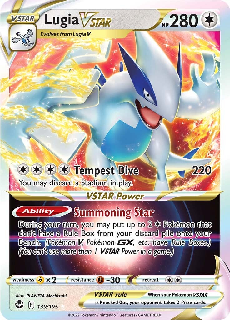 Lugia VSTAR (139/195) [Sword & Shield: Silver Tempest] | Tables and Towers