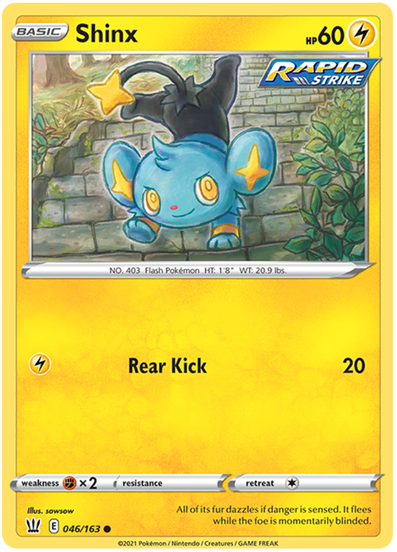 Shinx (046/163) [Sword & Shield: Battle Styles] | Tables and Towers