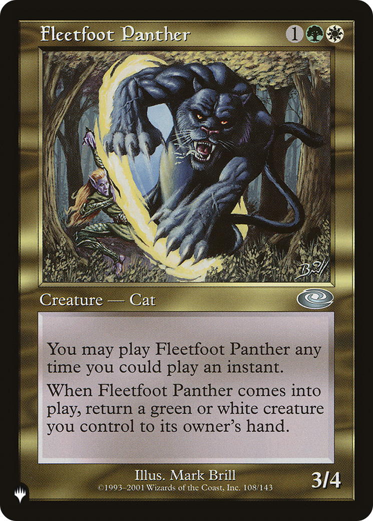 Fleetfoot Panther [The List] | Tables and Towers