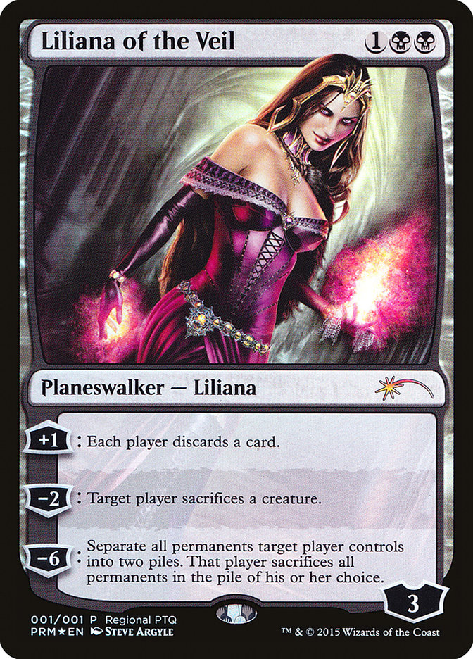 Liliana of the Veil (Regional PTQ) [Pro Tour Promos] | Tables and Towers