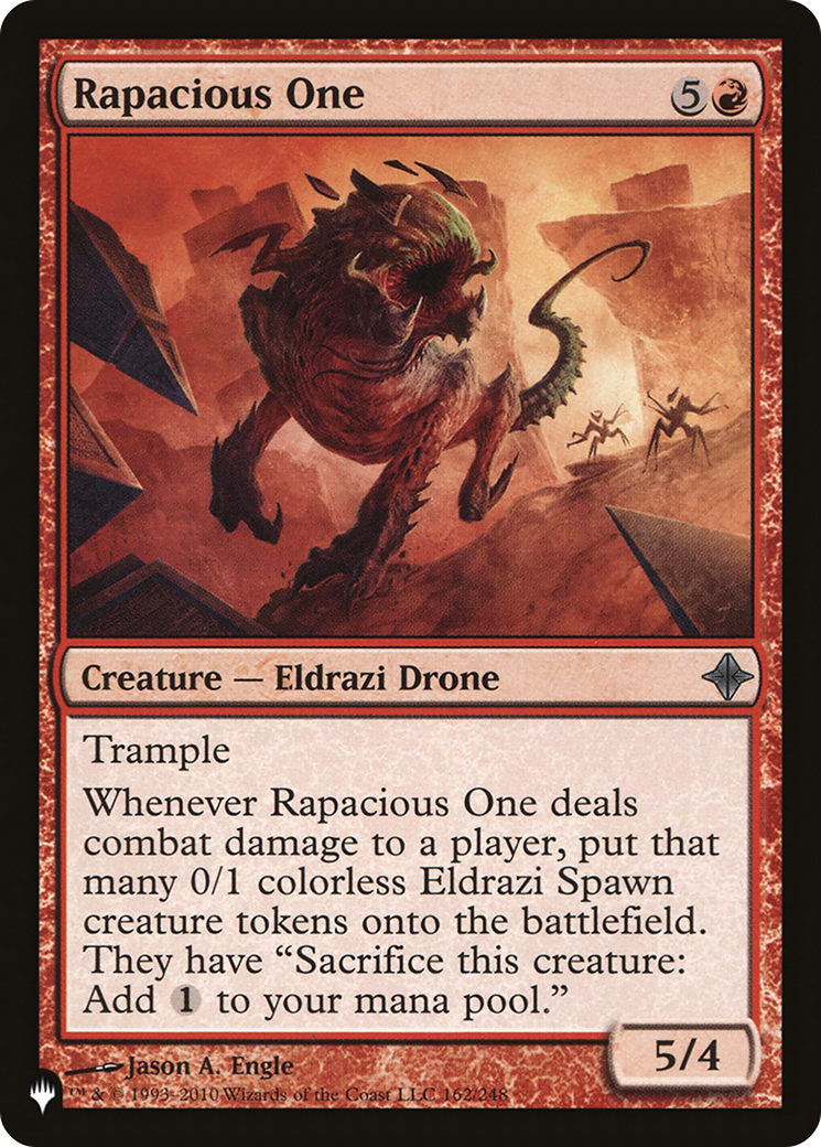 Rapacious One [The List Reprints] | Tables and Towers