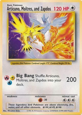 Articuno, Moltres, and Zapdos (Jumbo Card) [Miscellaneous Cards] | Tables and Towers