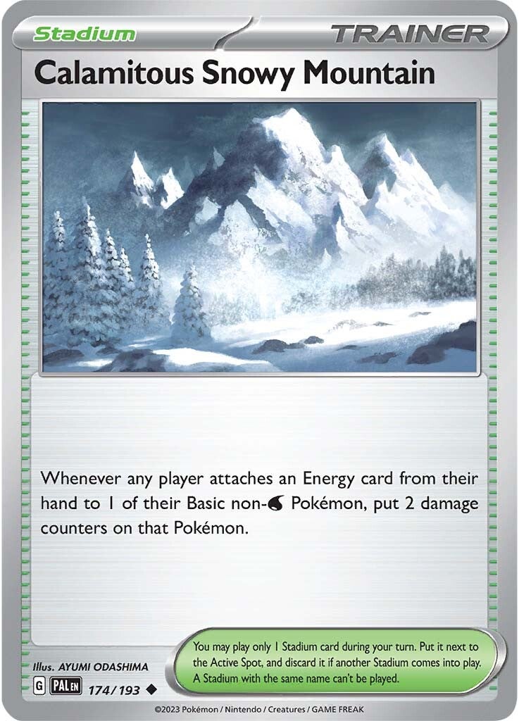 Calamitous Snowy Mountain (174/193) [Scarlet & Violet: Paldea Evolved] | Tables and Towers