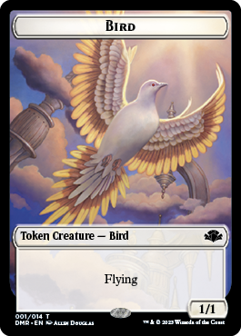 Zombie // Bird Double-Sided Token [Dominaria Remastered Tokens] | Tables and Towers