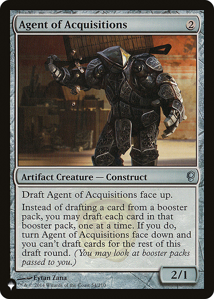 Agent of Acquisitions [The List Reprints] | Tables and Towers