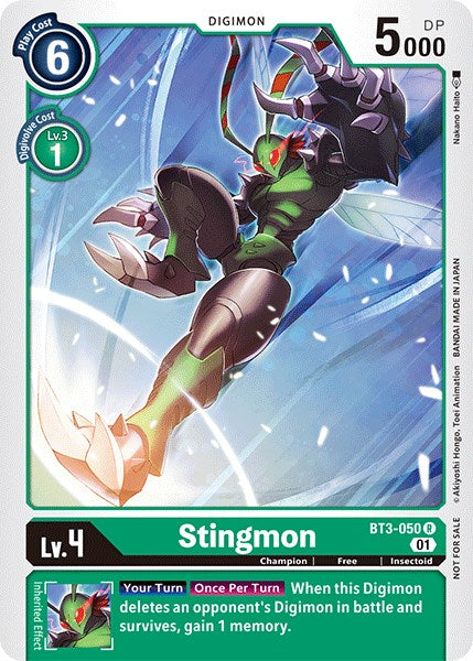 Stingmon [BT3-050] (Winner Pack Double Diamond) [Release Special Booster Promos] | Tables and Towers