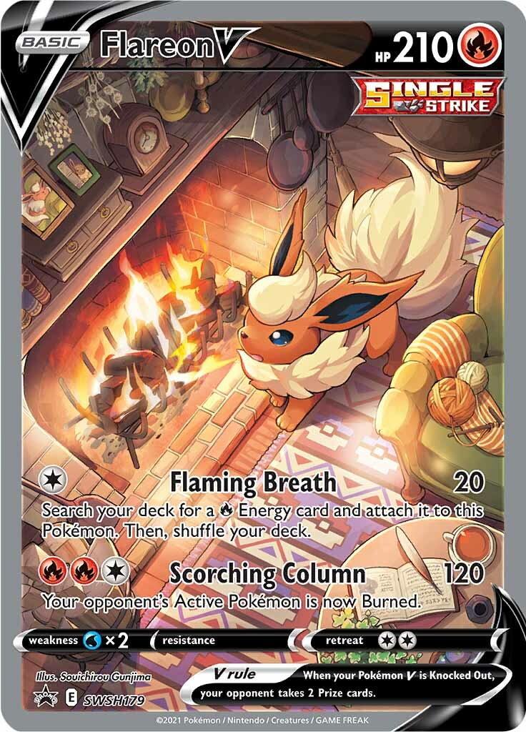 Flareon V (SWSH179) [Sword & Shield: Black Star Promos] | Tables and Towers