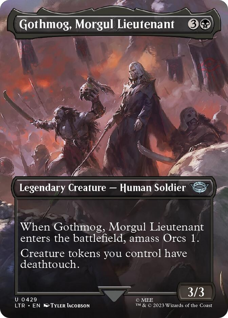 Gothmog, Morgul Lieutenant (Borderless Alternate Art) [The Lord of the Rings: Tales of Middle-Earth] | Tables and Towers