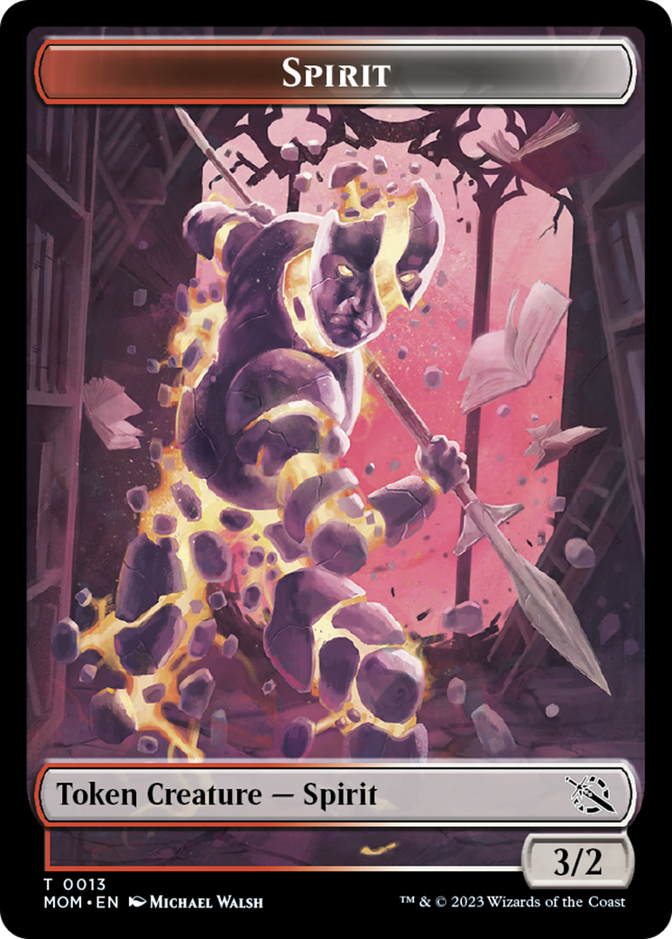 Spirit Token (13) [March of the Machine Tokens] | Tables and Towers